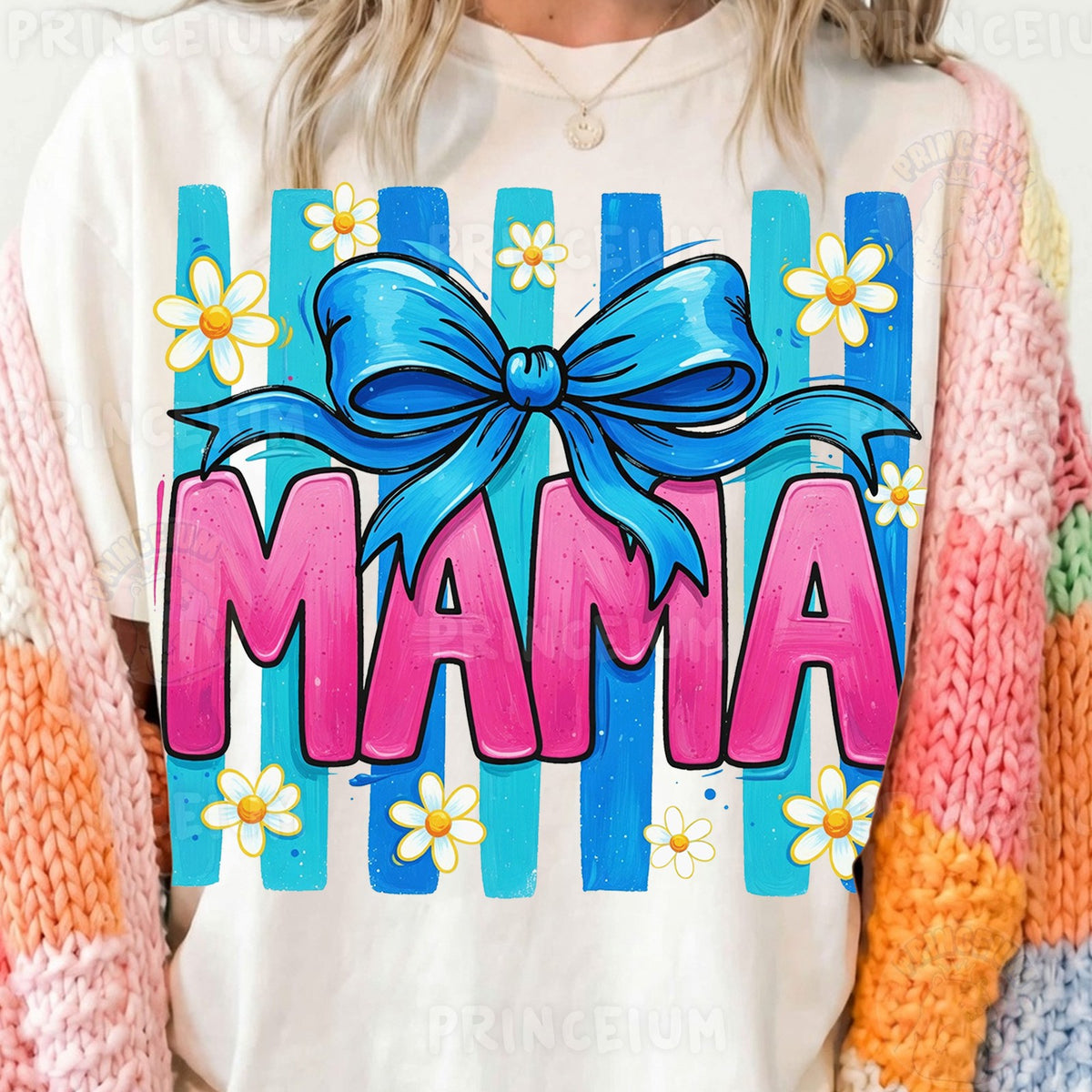 Mama Bow with Daisies