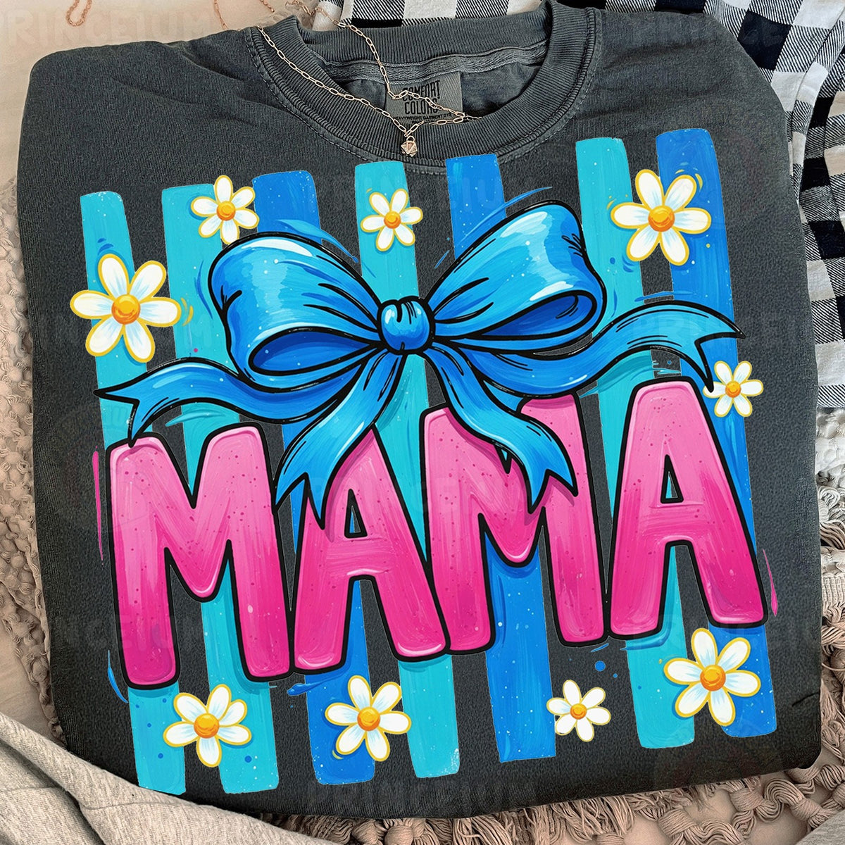Mama Bow with Daisies