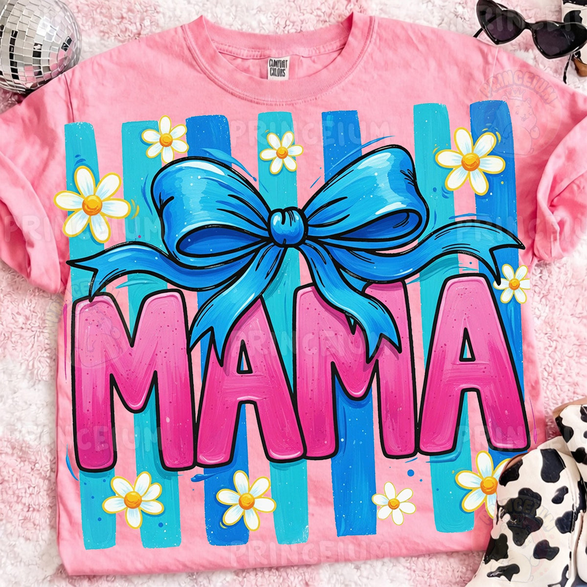 Mama Bow with Daisies