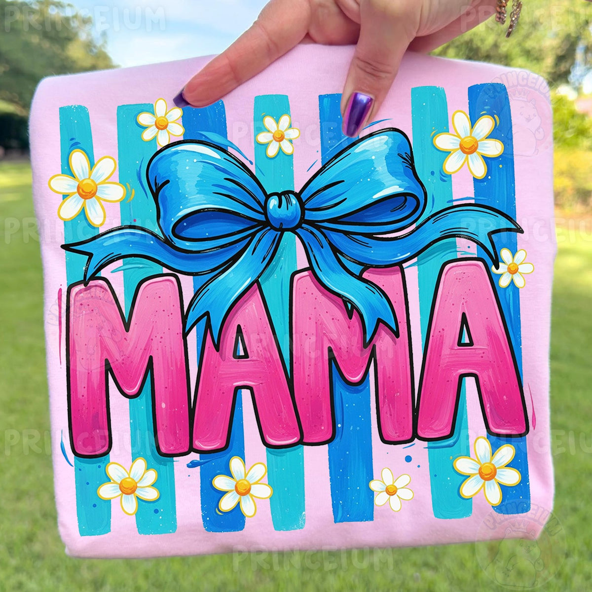 Mama Bow with Daisies
