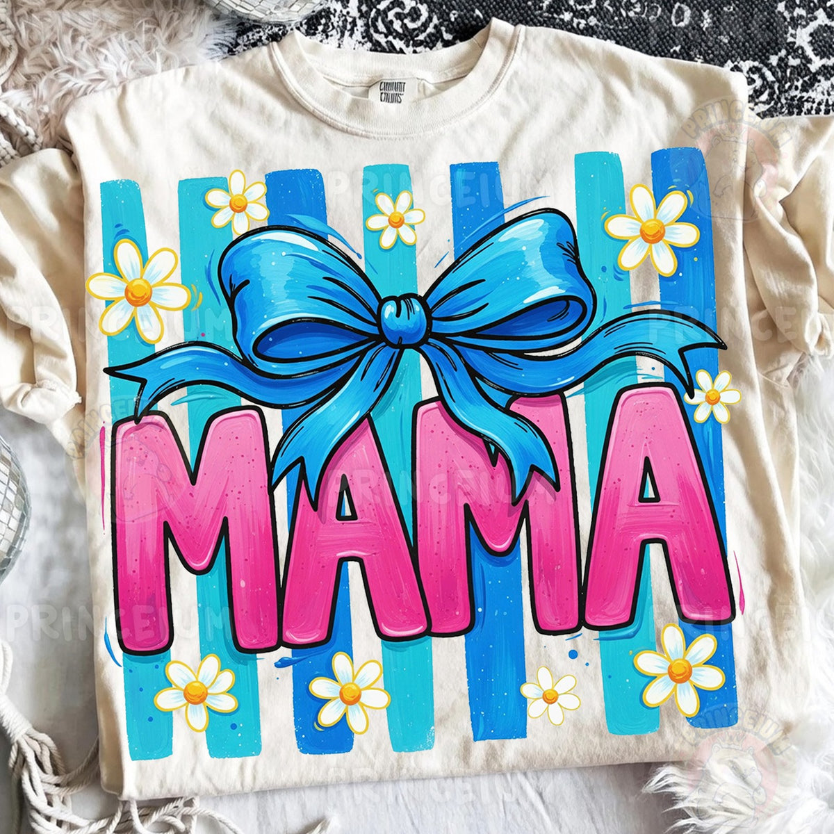 Mama Bow with Daisies