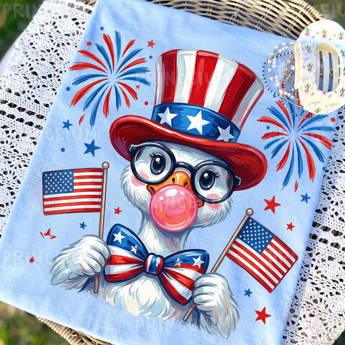 Patriotic Bubble Gum Duck