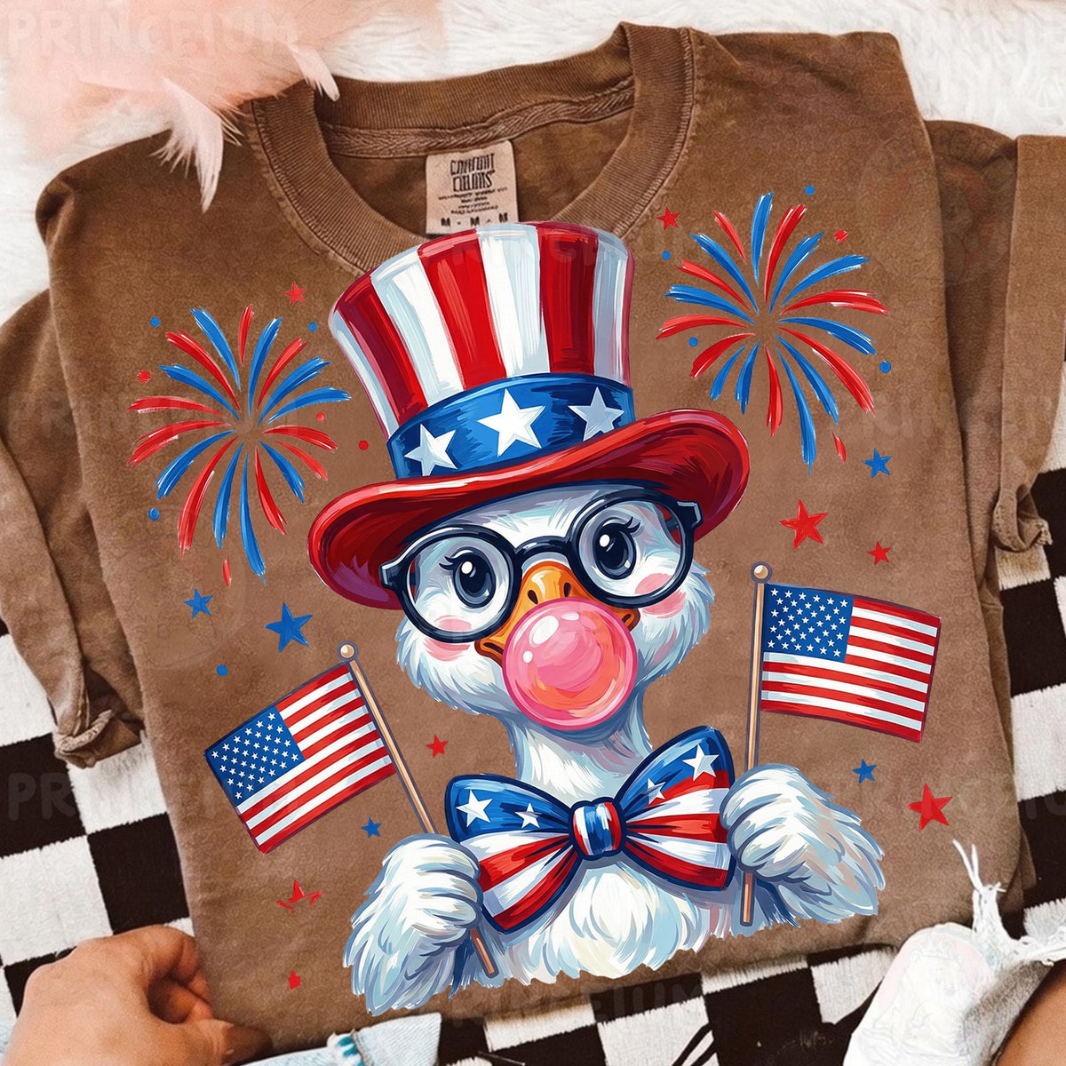 Patriotic Bubble Gum Duck