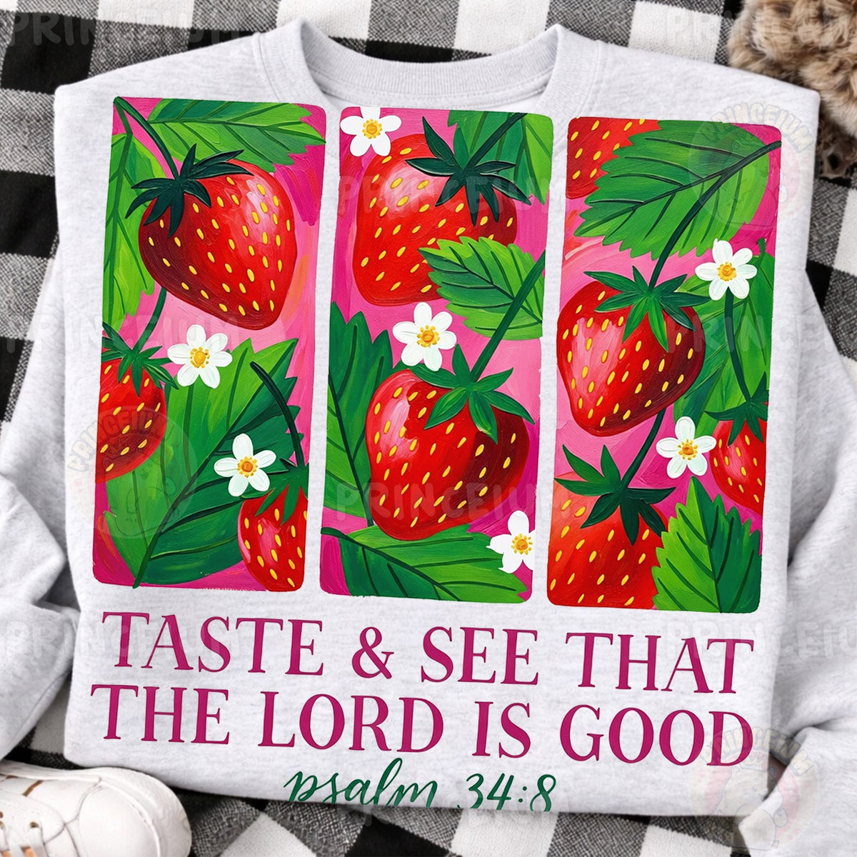 Taste & See Strawberry Psalm 34:8