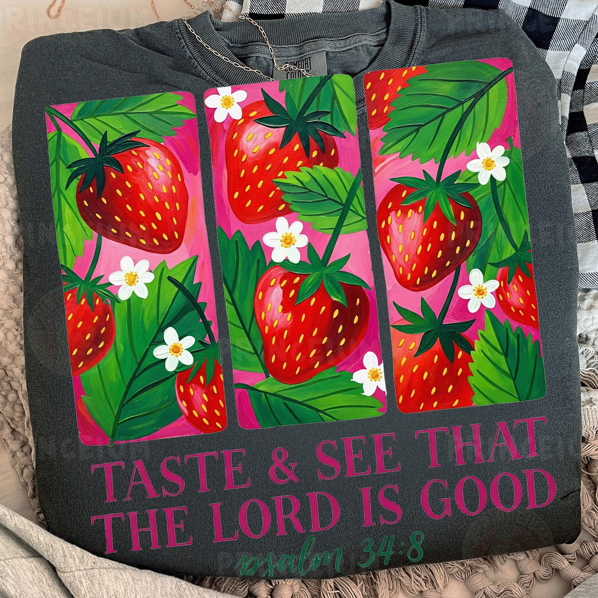 Taste & See Strawberry Psalm 34:8