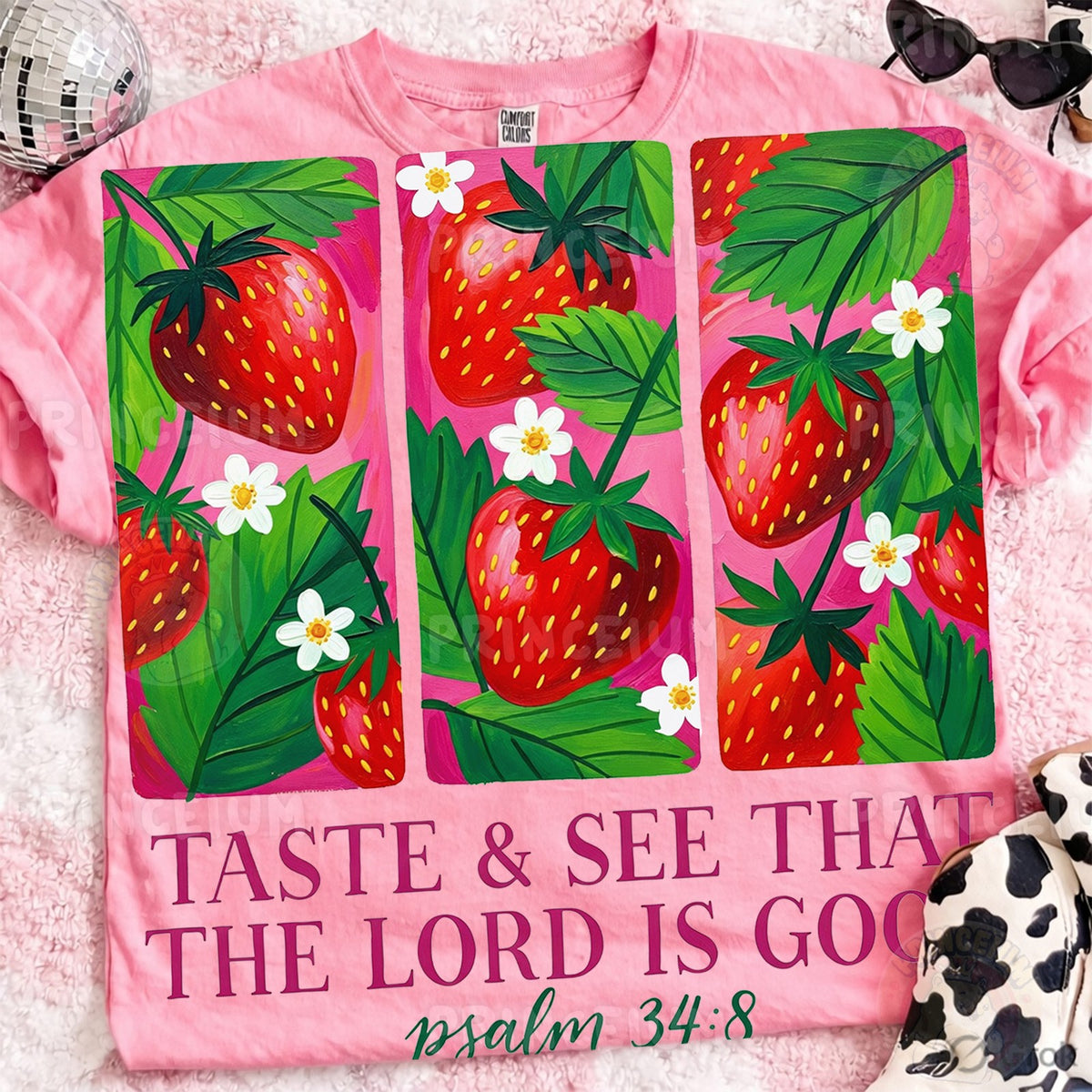 Taste & See Strawberry Psalm 34:8
