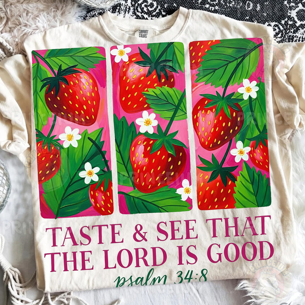 Taste & See Strawberry Psalm 34:8