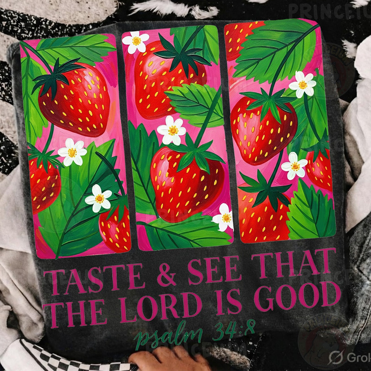 Taste & See Strawberry Psalm 34:8