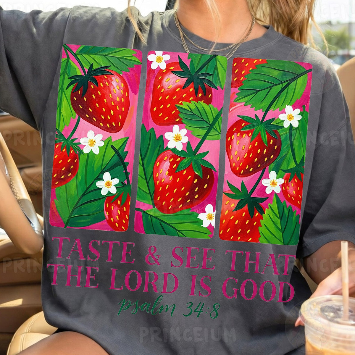 Taste & See Strawberry Psalm 34:8