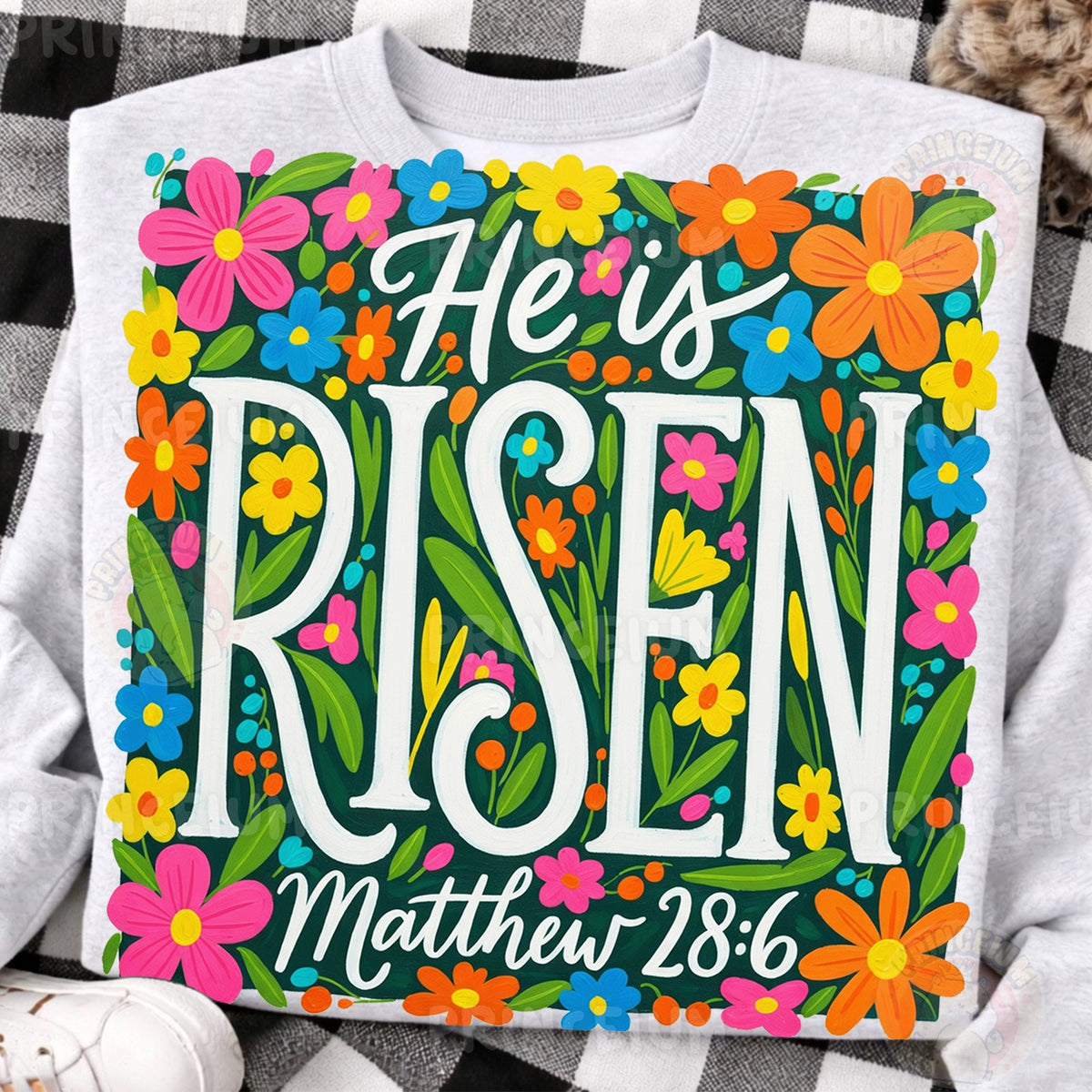 He Is Risen Floral Easter
