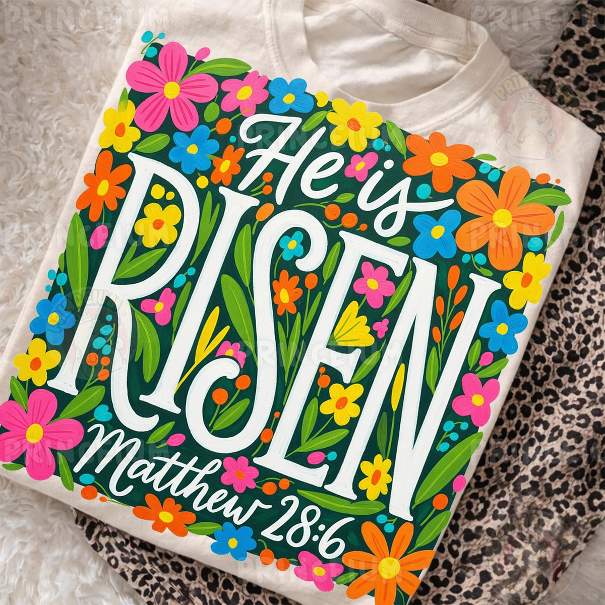 He Is Risen Floral Easter