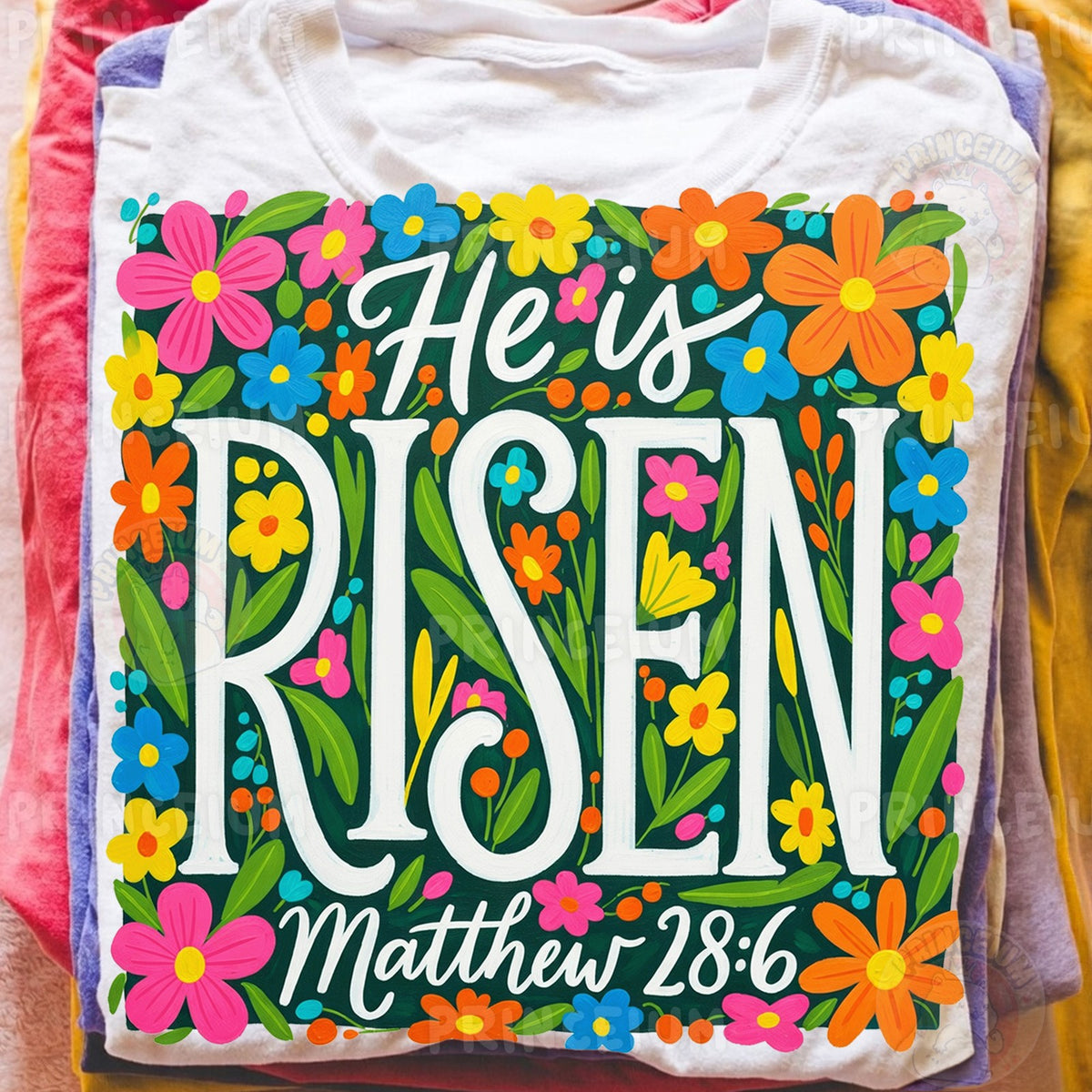 He Is Risen Floral Easter