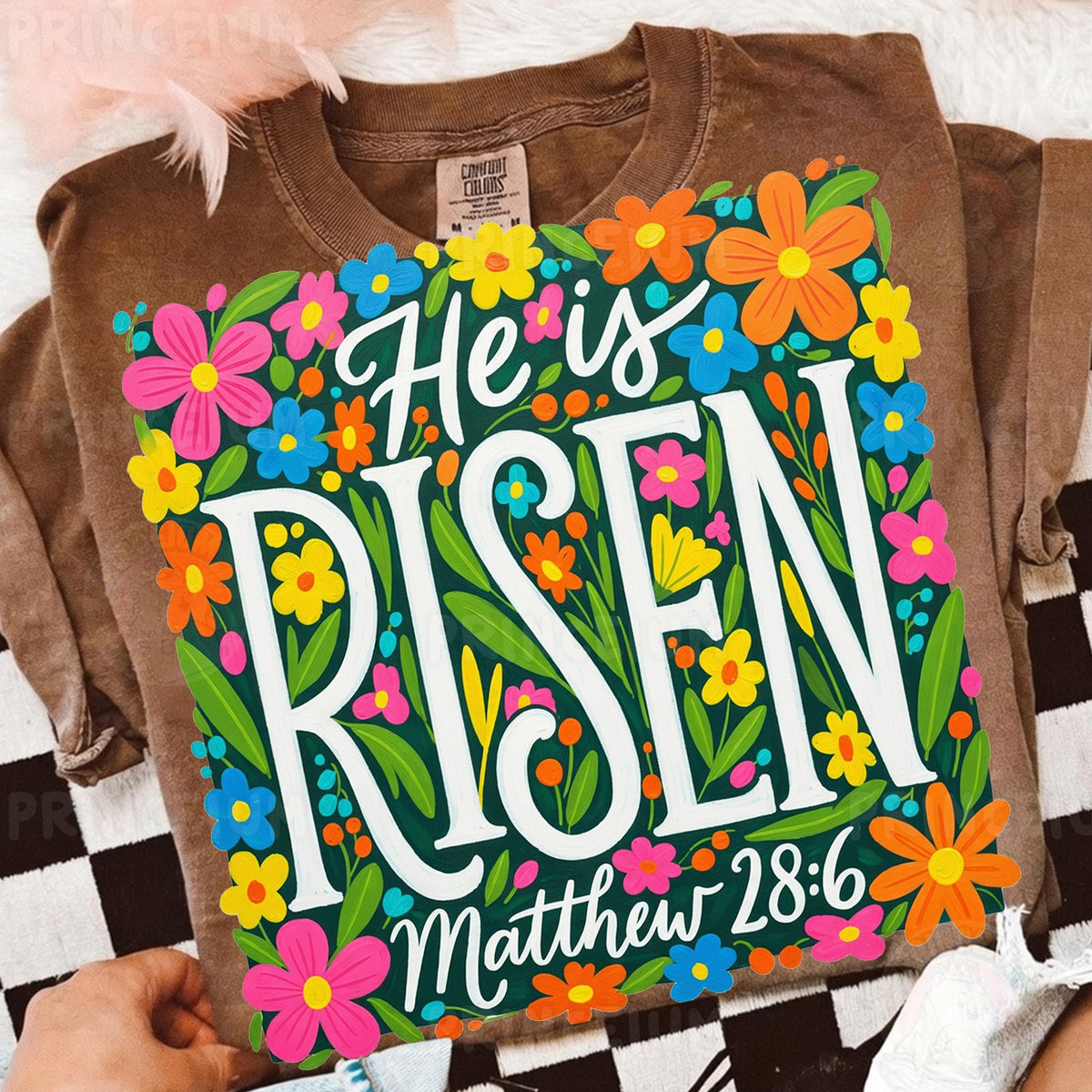 He Is Risen Floral Easter