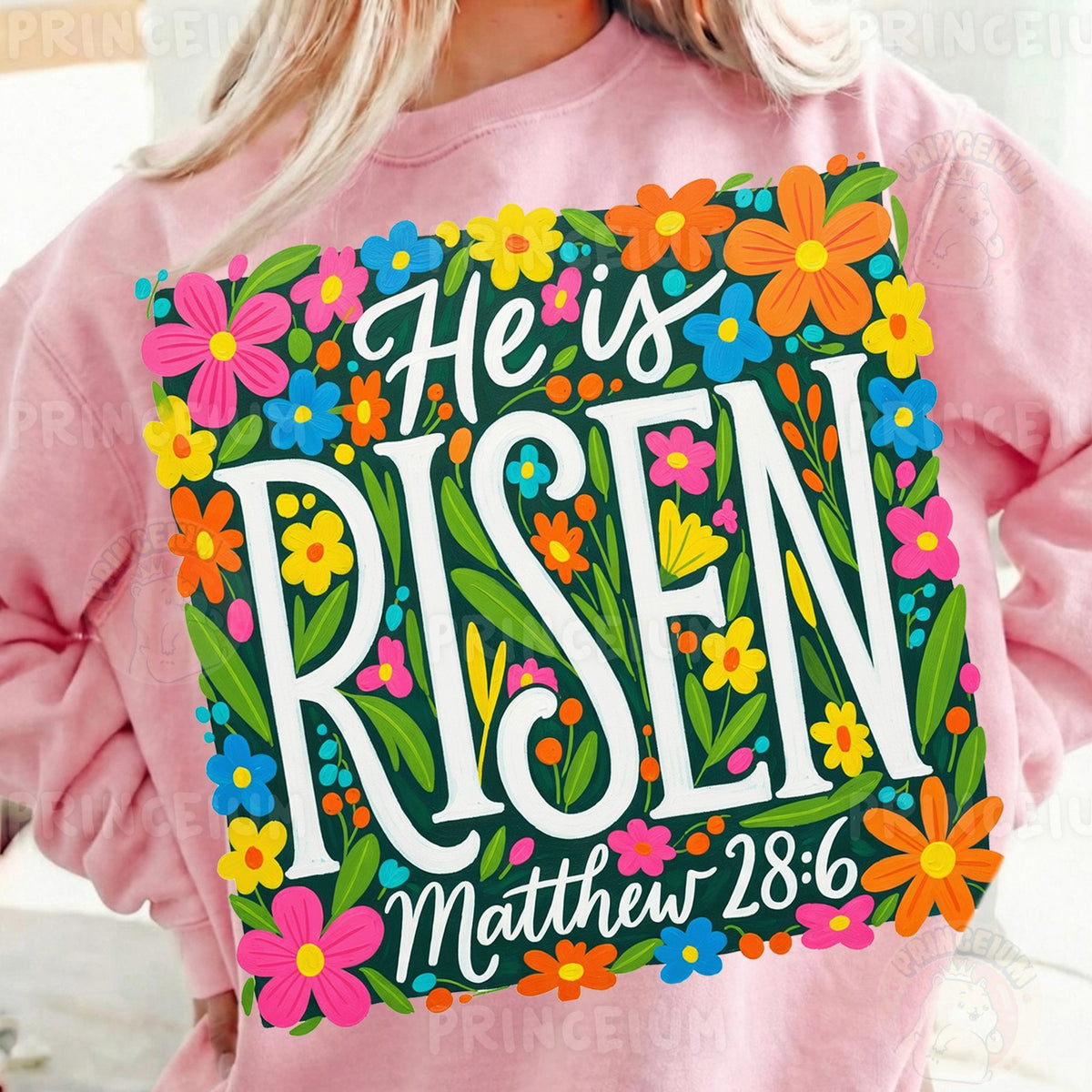 He Is Risen Floral Easter