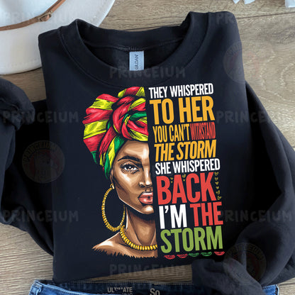 a black t - shirt with a picture of a woman wearing a turban