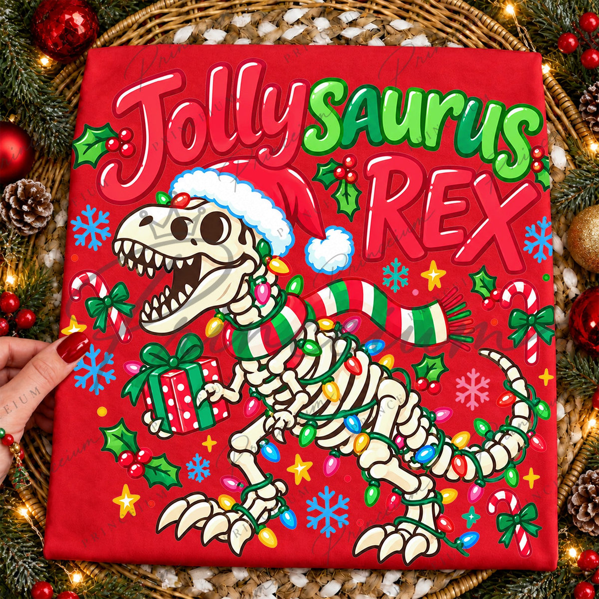 Jollysaurus Rex Christmas