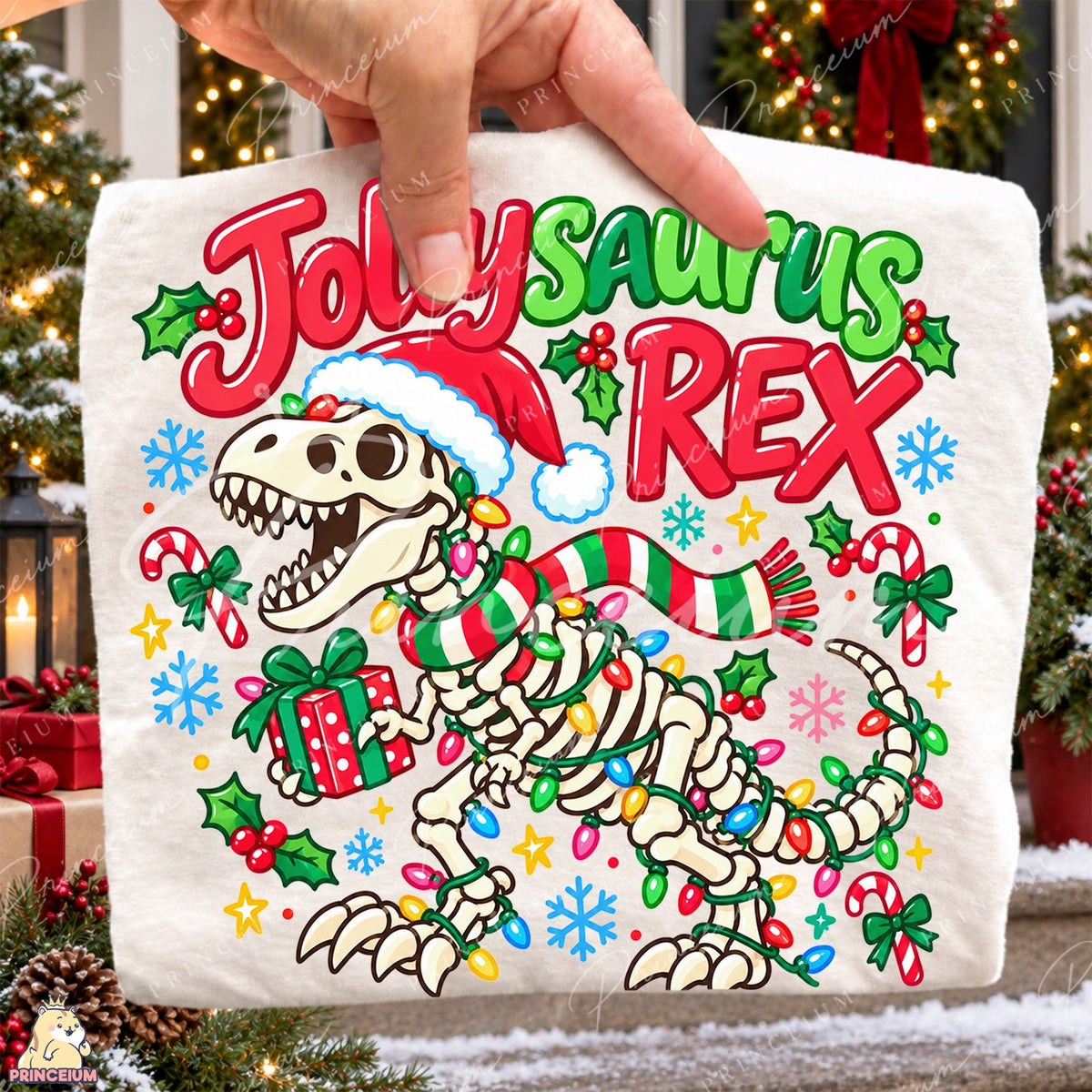Jollysaurus Rex Christmas