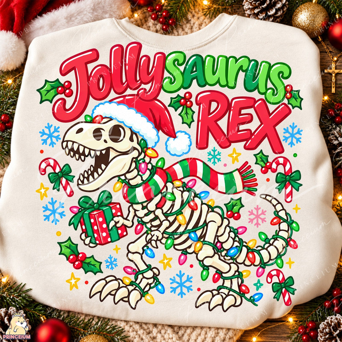 Jollysaurus Rex Christmas