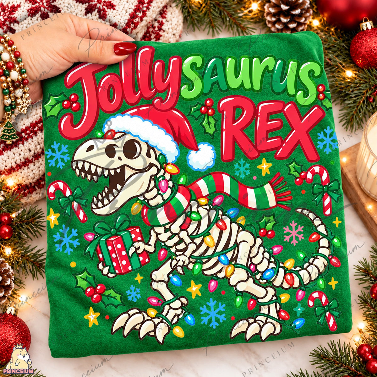 Jollysaurus Rex Christmas