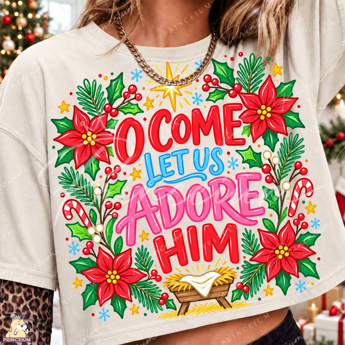 O Come Let Us Adore Him Front and Back