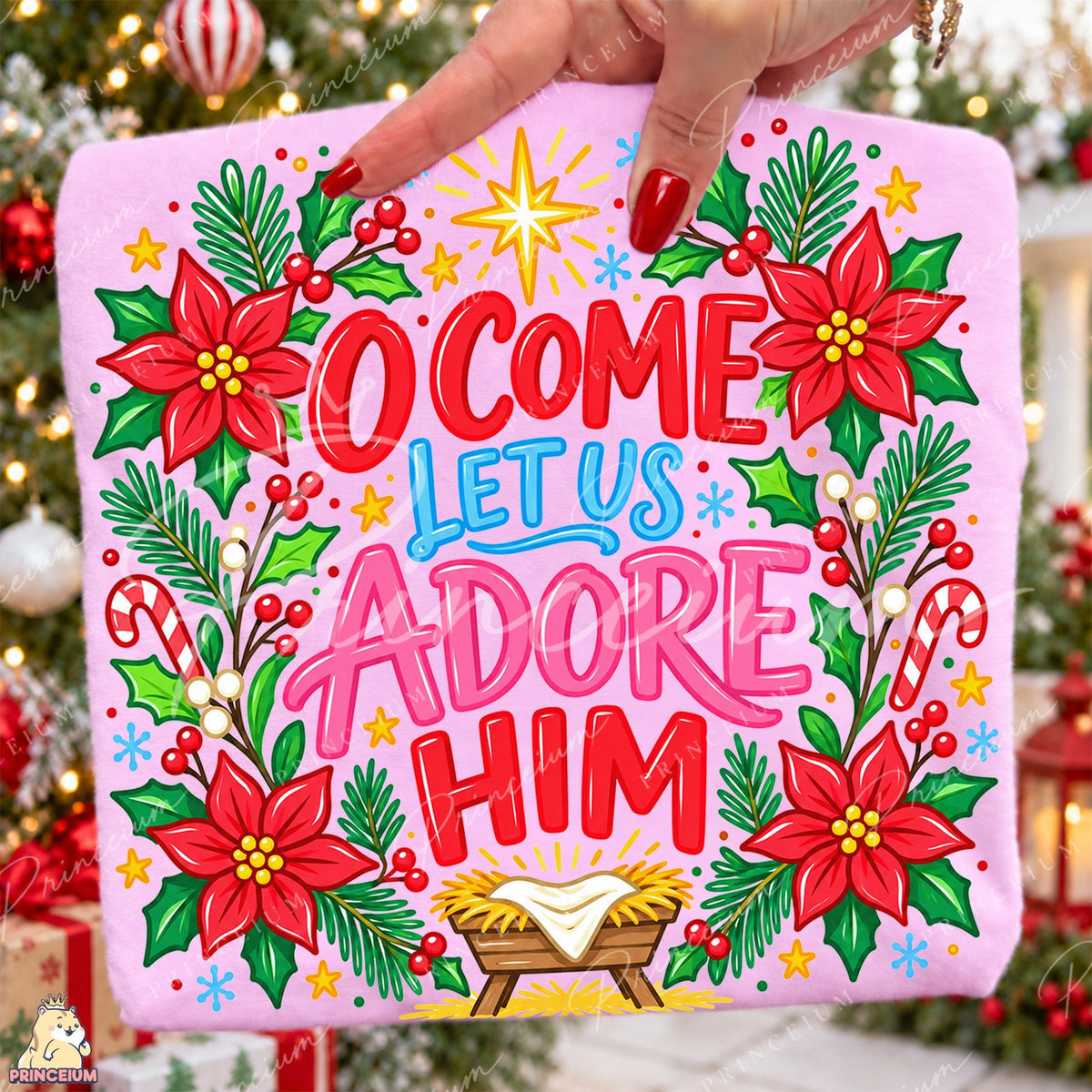 O Come Let Us Adore Him Front and Back