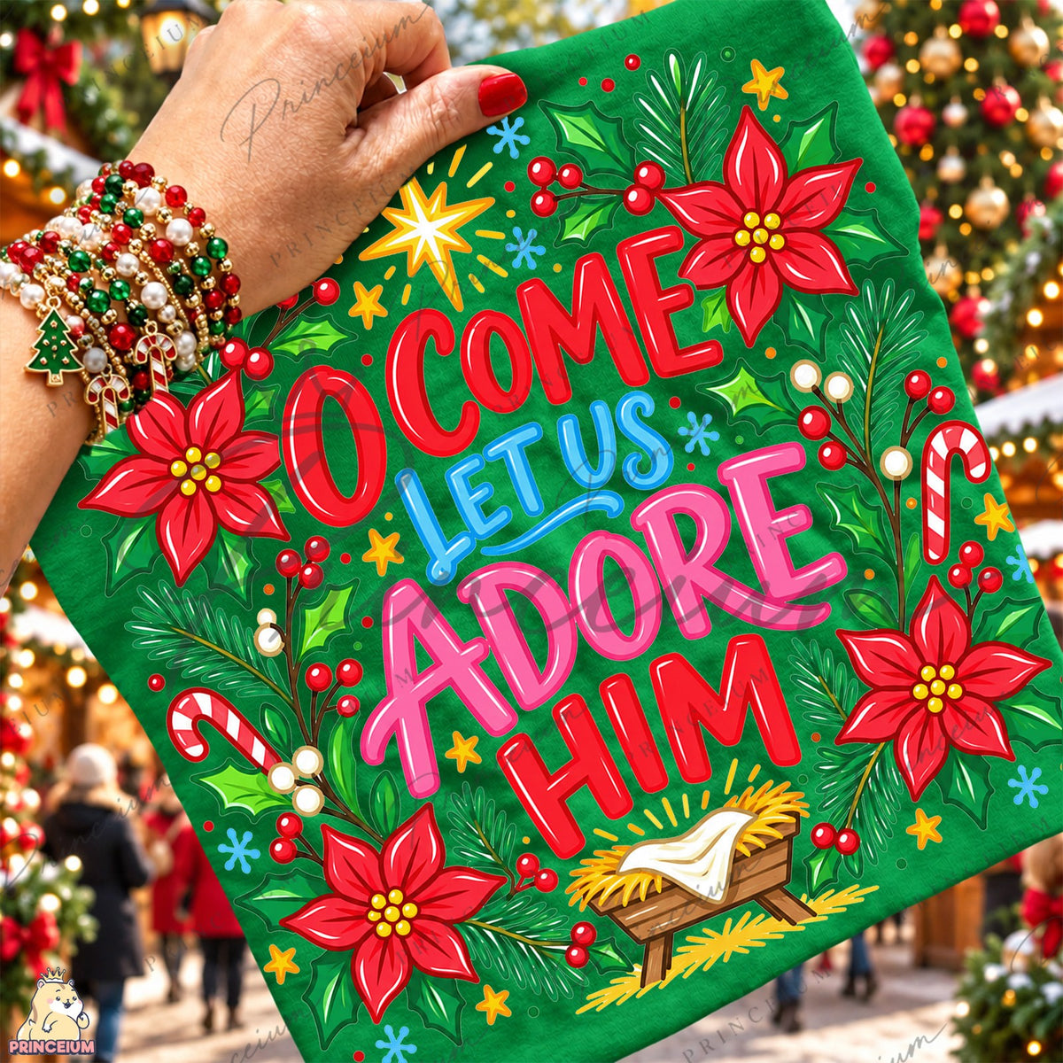 O Come Let Us Adore Him Front and Back