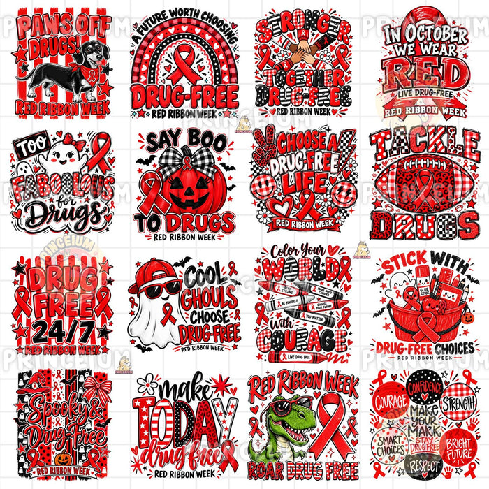 Boo to Drugs & Spooky Drug-Free Red Ribbon Week Bundle