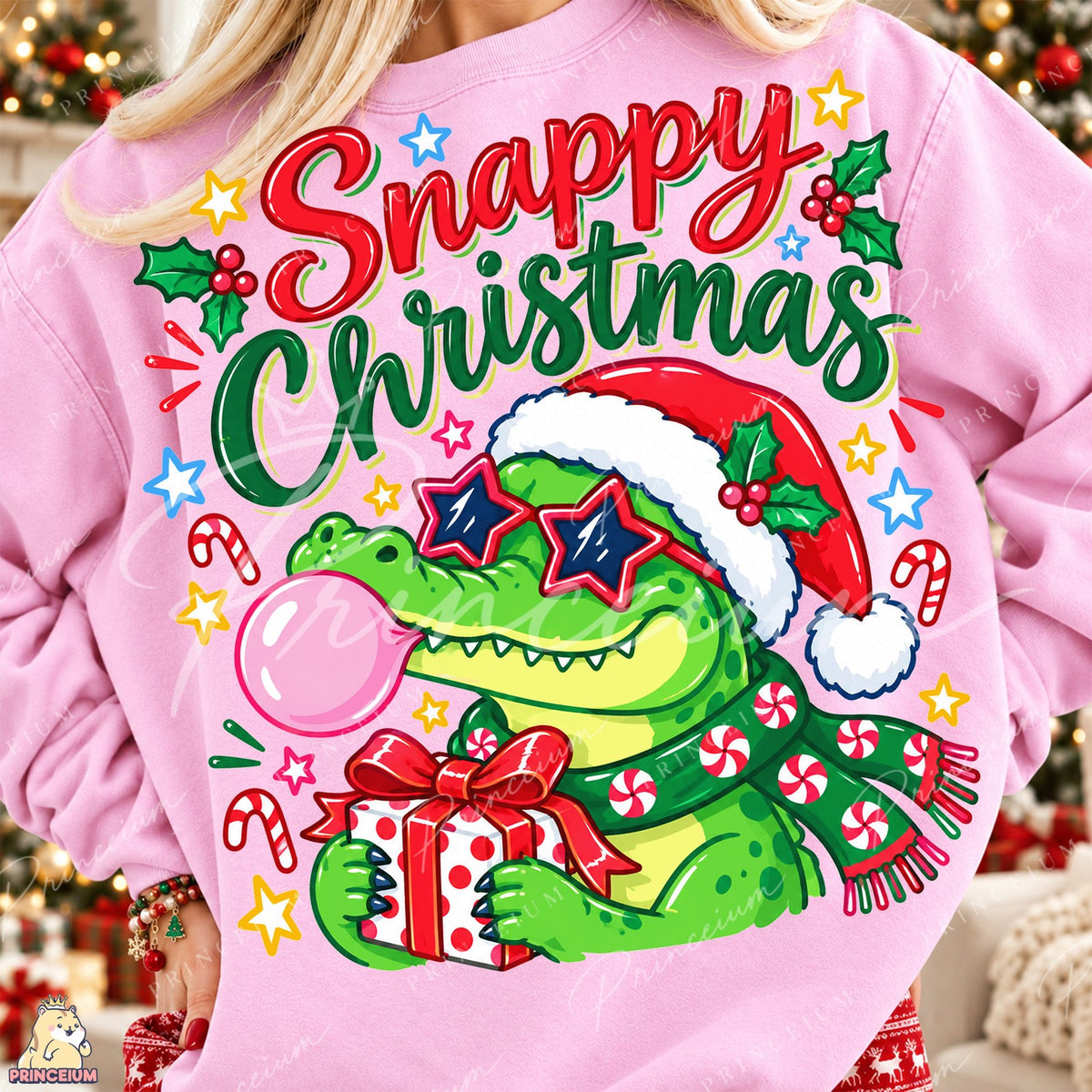 Snappy Christmas Alligator