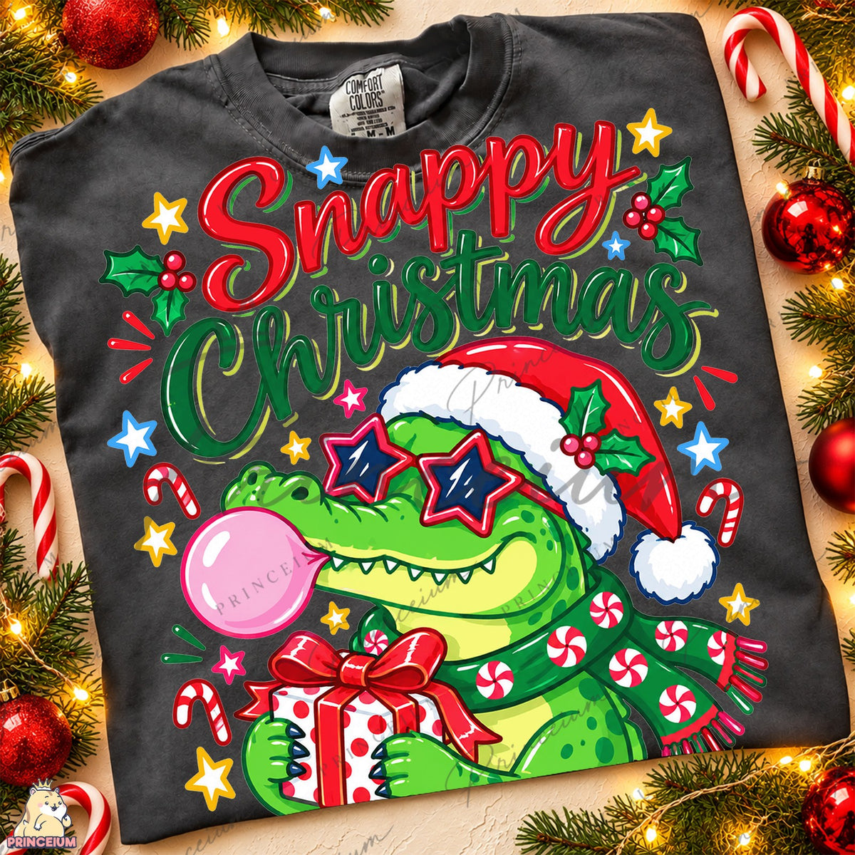 Snappy Christmas Alligator