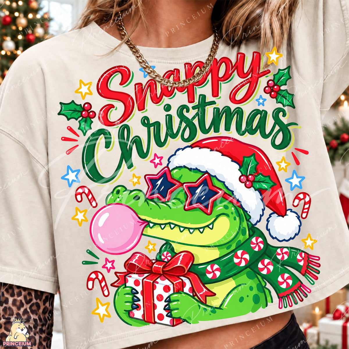 Snappy Christmas Alligator