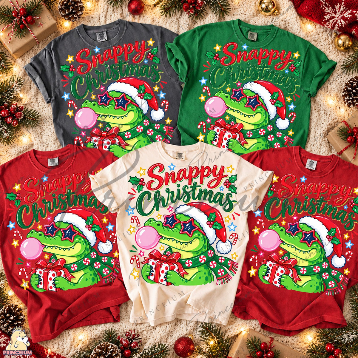 Snappy Christmas Alligator