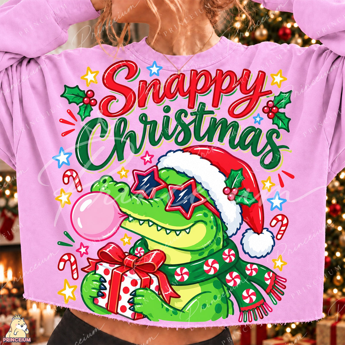 Snappy Christmas Alligator