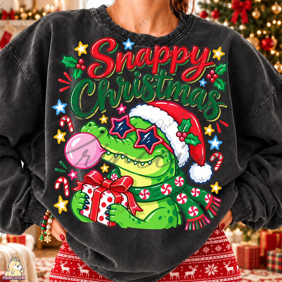 Snappy Christmas Alligator