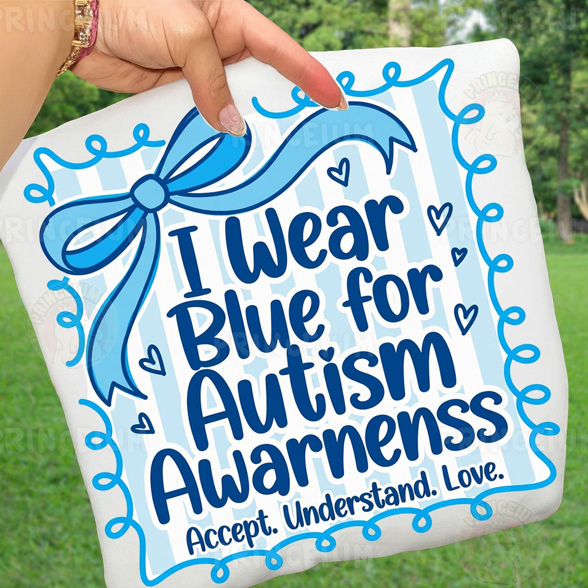 I Wear Blue for Autism Awareness