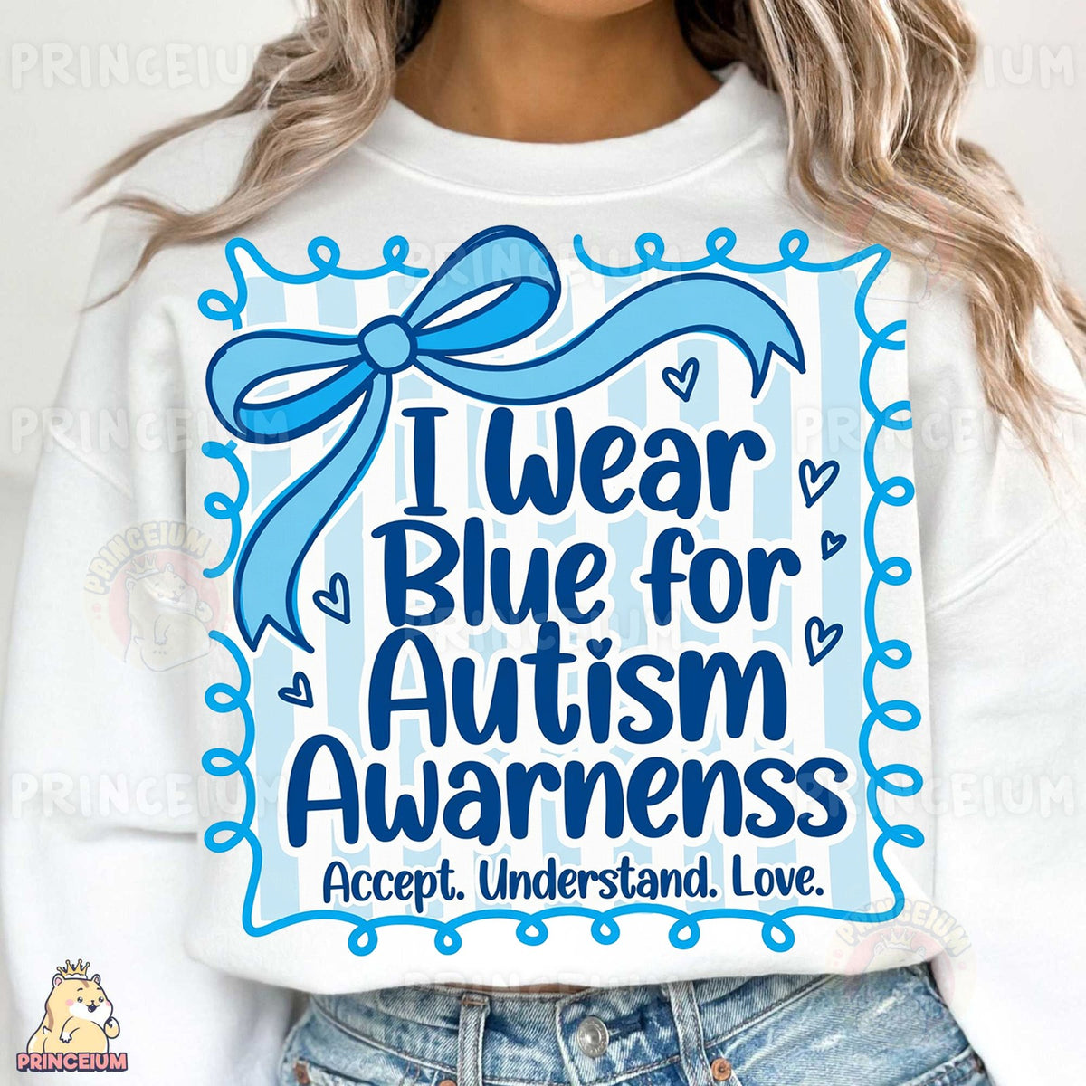 I Wear Blue for Autism Awareness