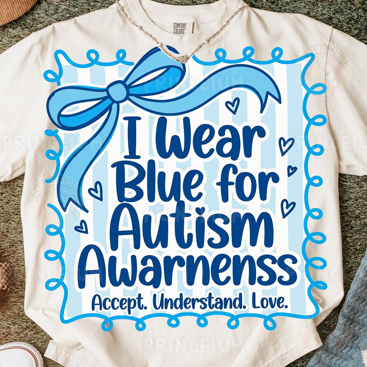 I Wear Blue for Autism Awareness