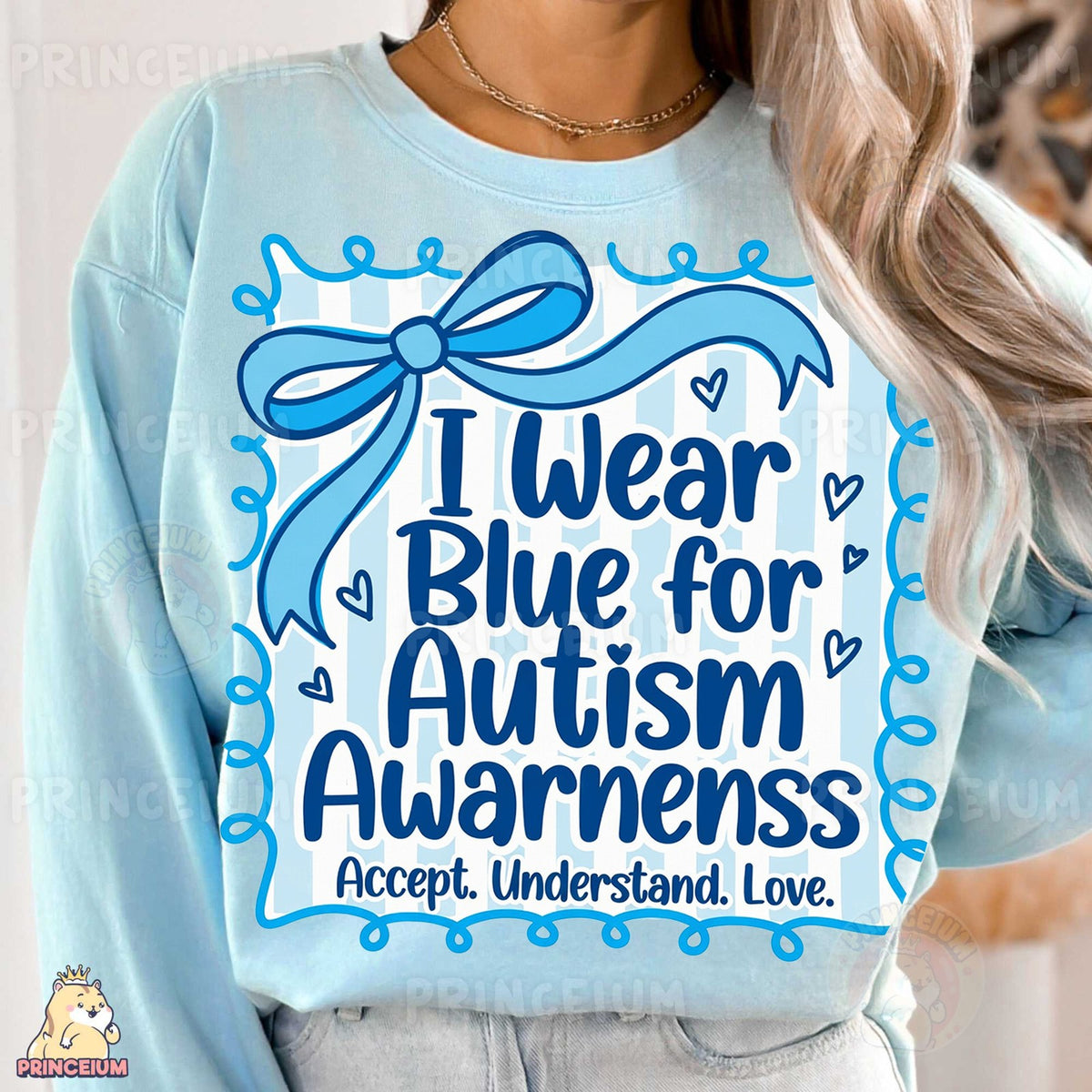I Wear Blue for Autism Awareness