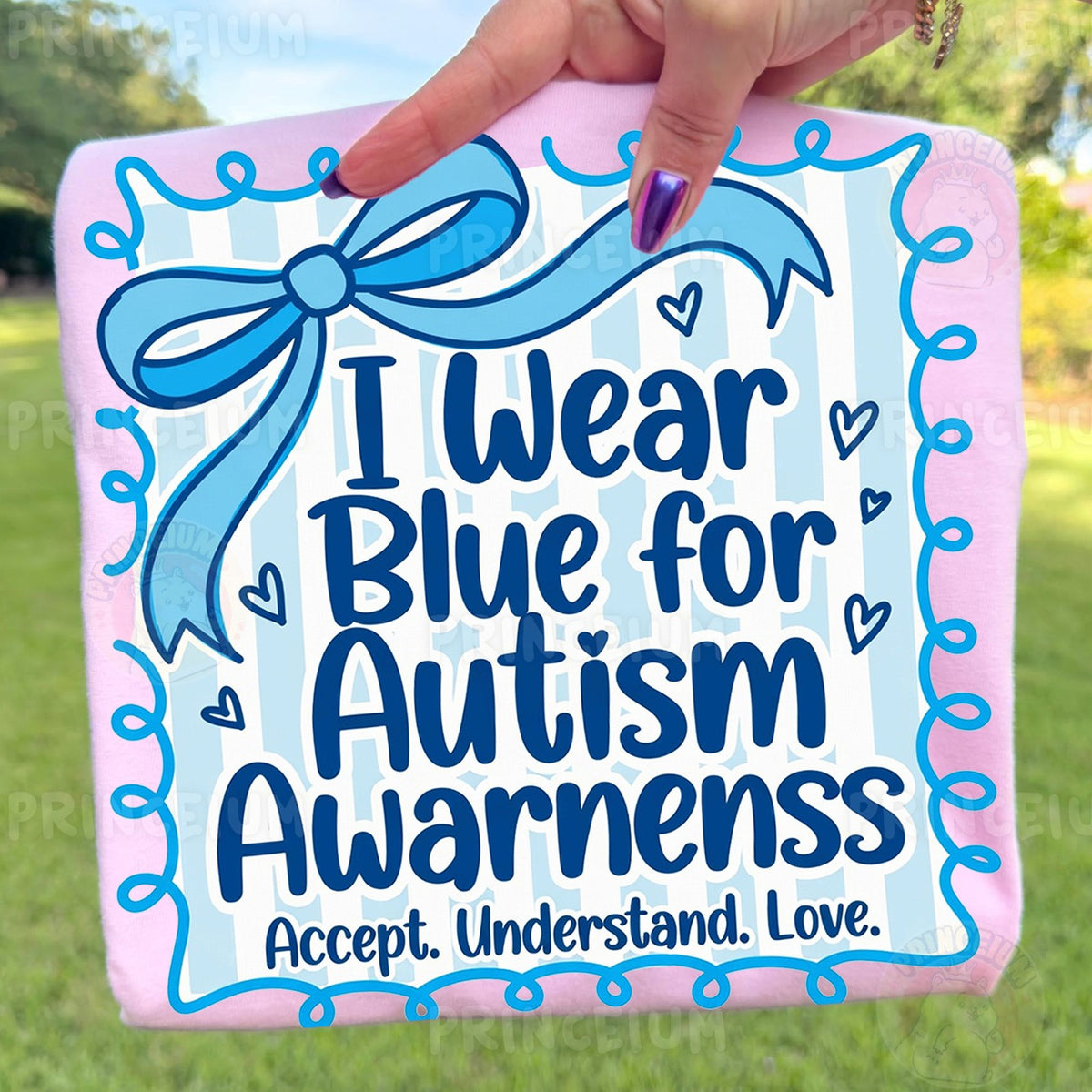 I Wear Blue for Autism Awareness
