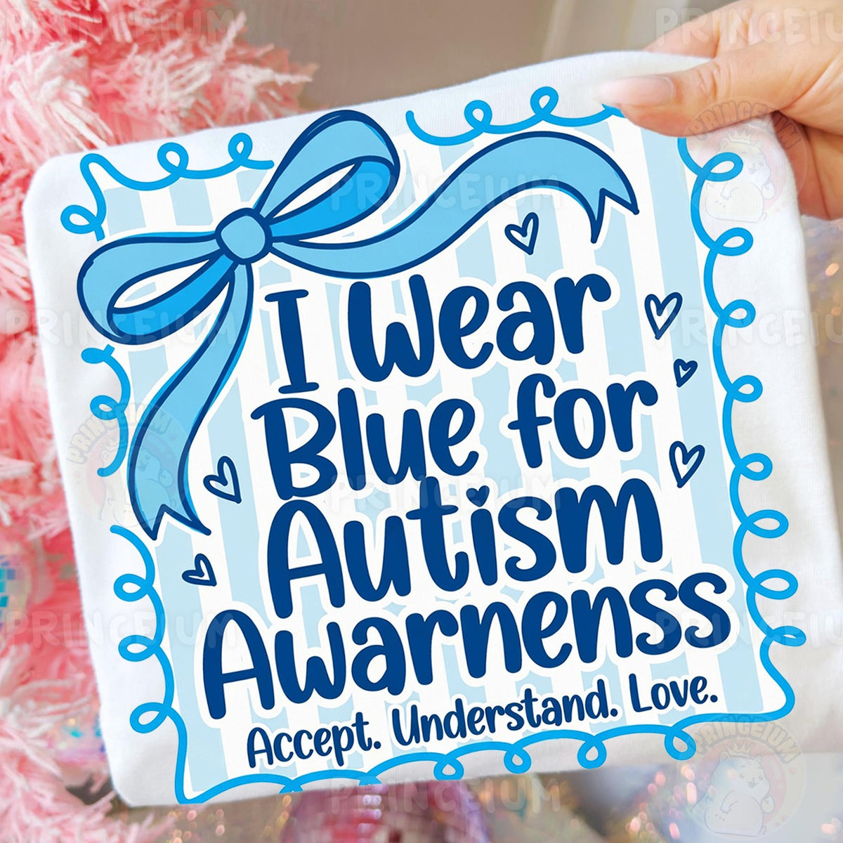 I Wear Blue for Autism Awareness