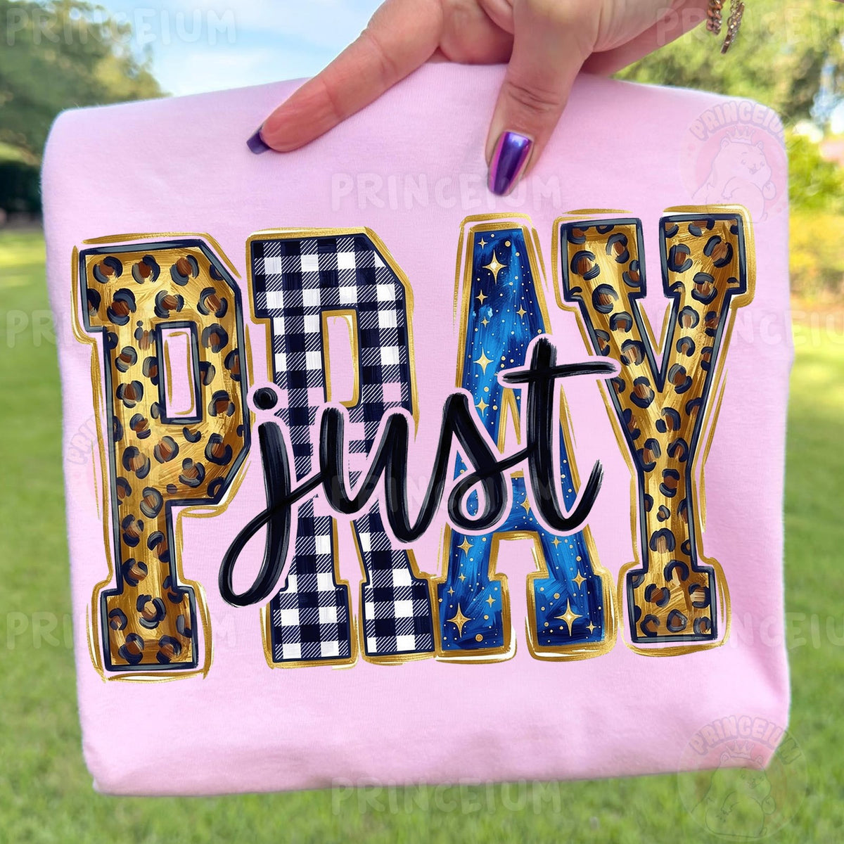 Just Pray Leopard & Plaid
