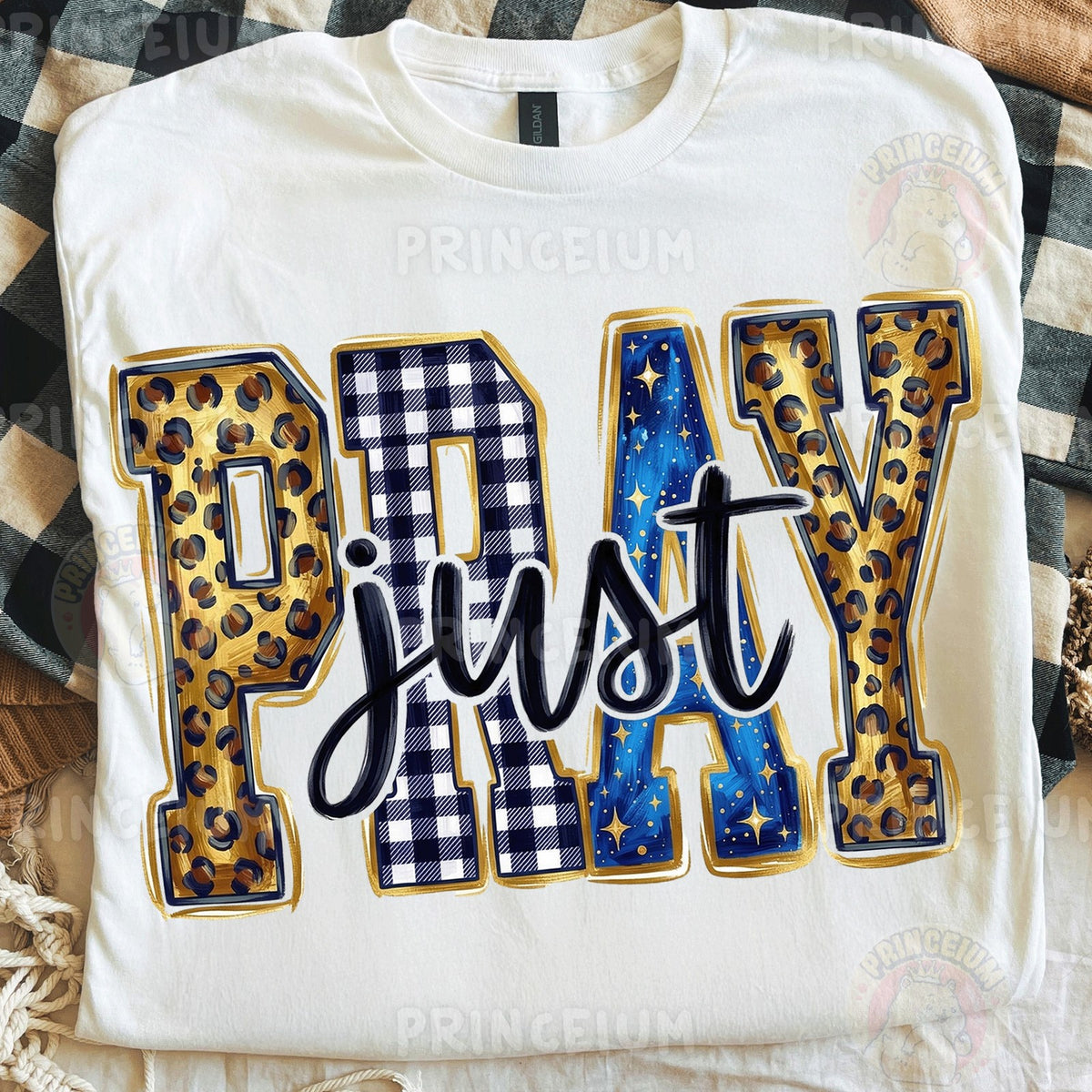 Just Pray Leopard & Plaid