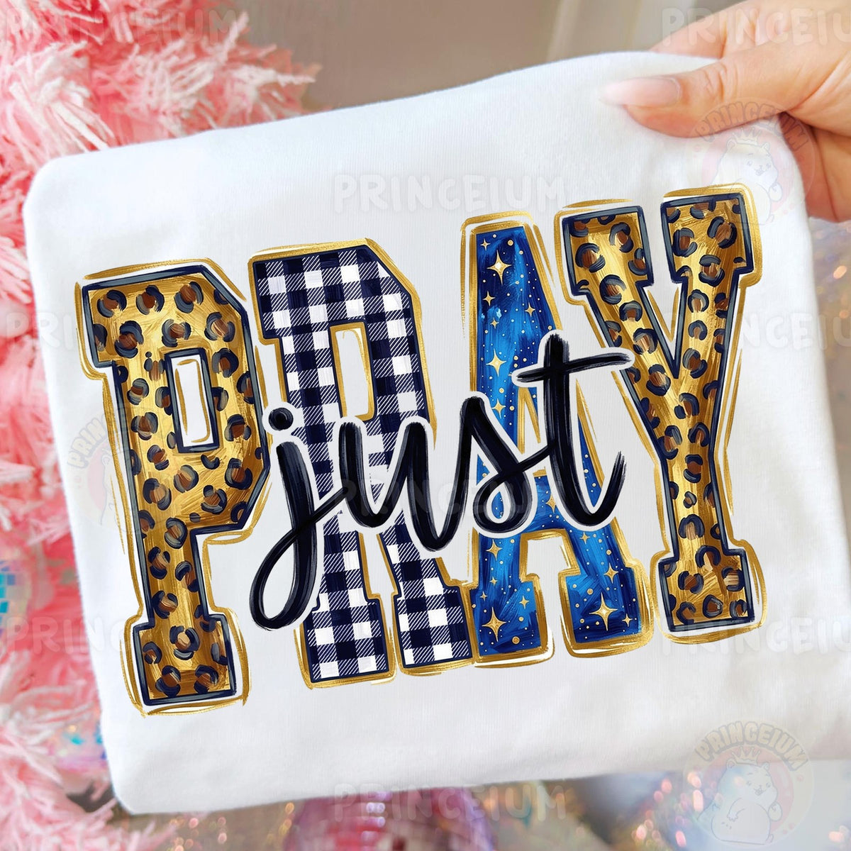 Just Pray Leopard & Plaid