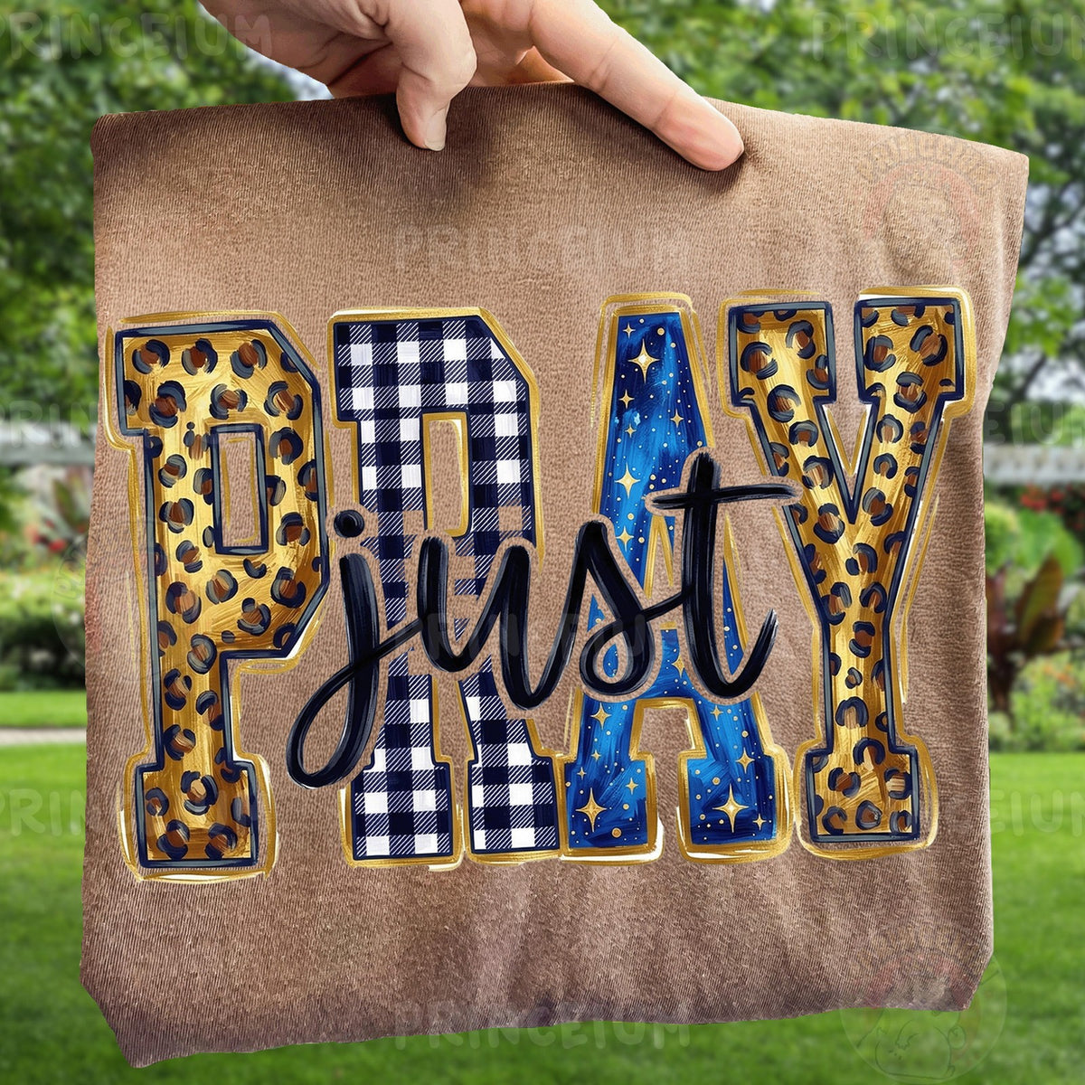 Just Pray Leopard & Plaid