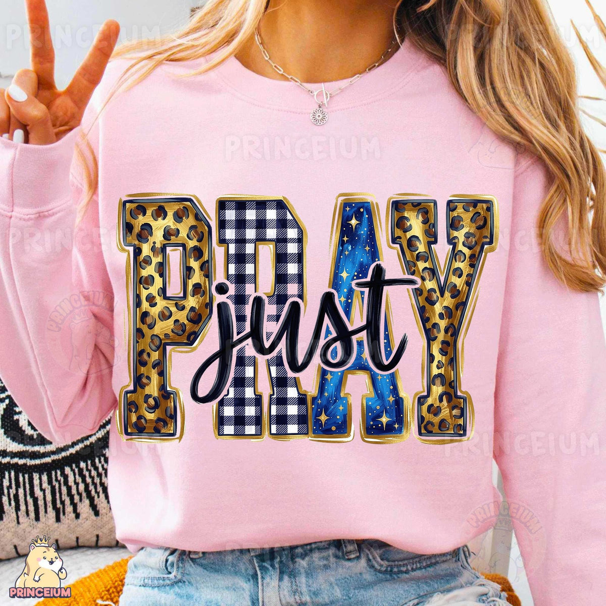 Just Pray Leopard & Plaid