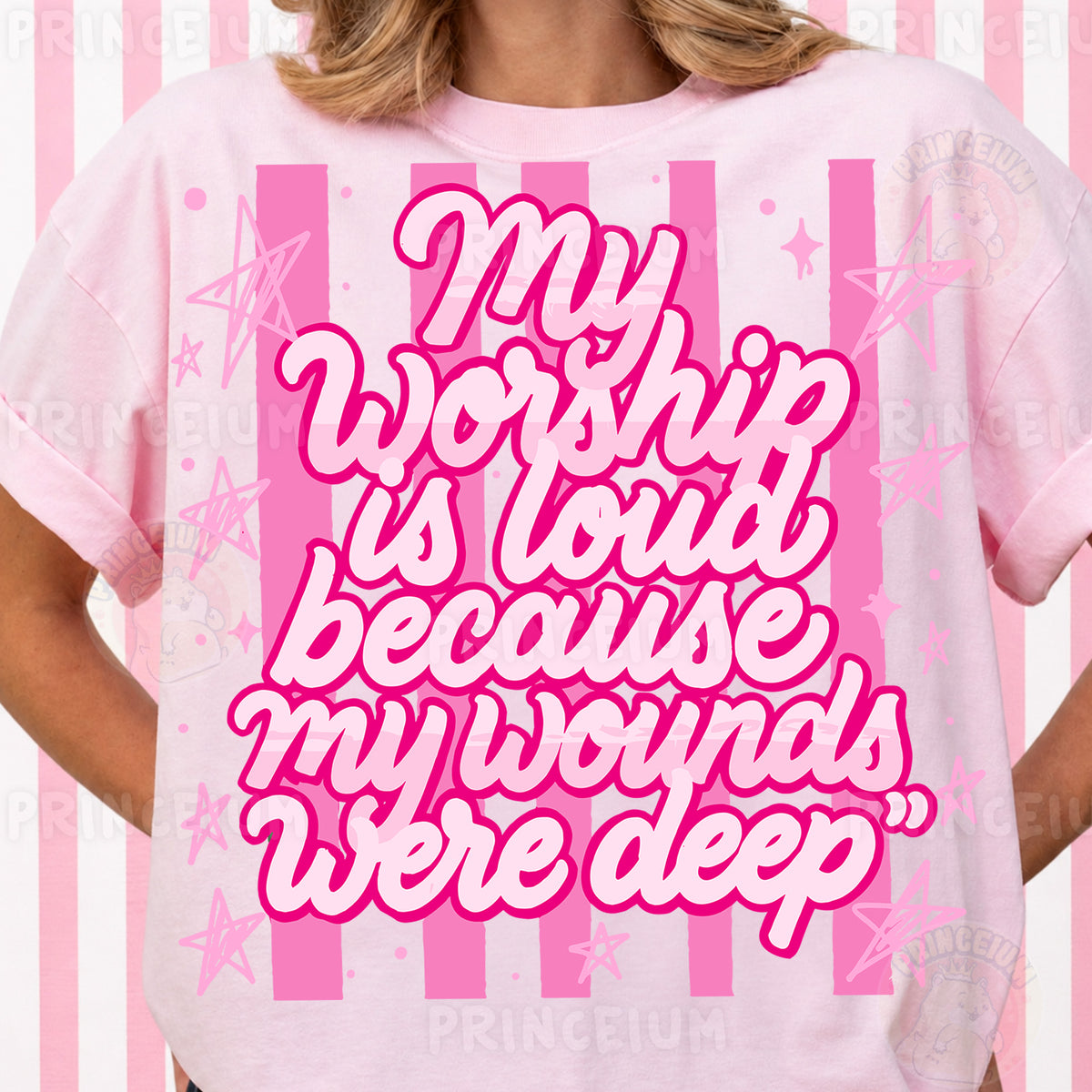 My Worship Is Loud Because My Wounds Were Deep Sublimation Design PNG Christian Faith Digital Download
