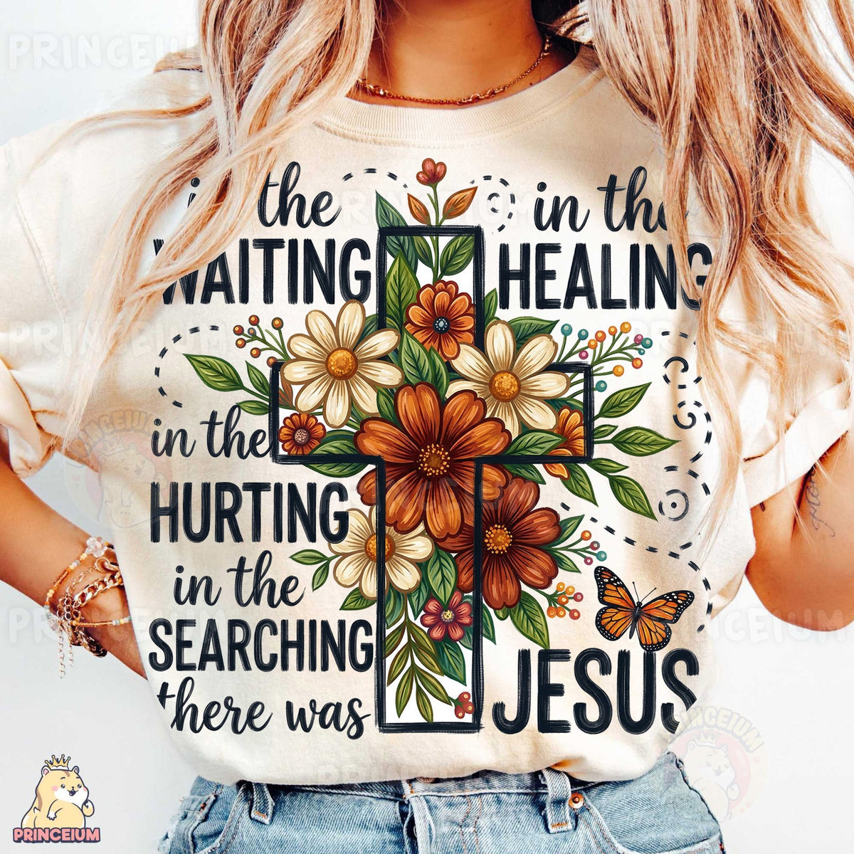 In the Waiting Floral Cross