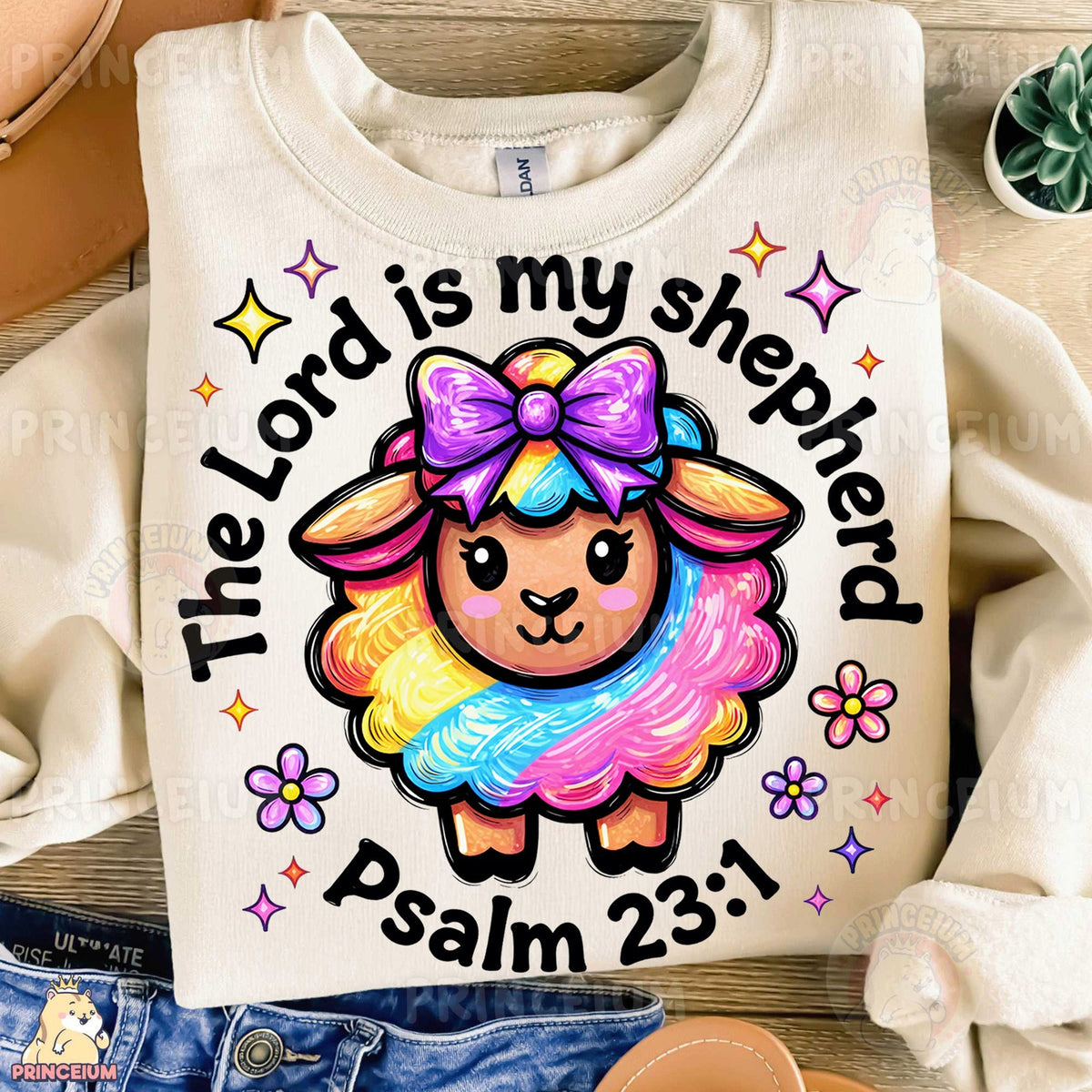 Rainbow Sheep Psalm 23:1