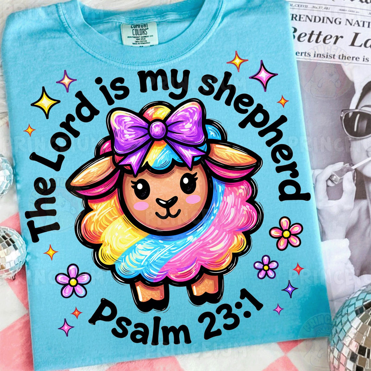 Rainbow Sheep Psalm 23:1