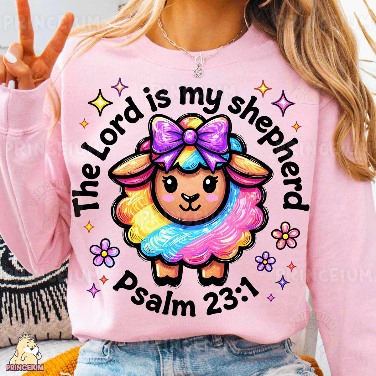 Rainbow Sheep Psalm 23:1