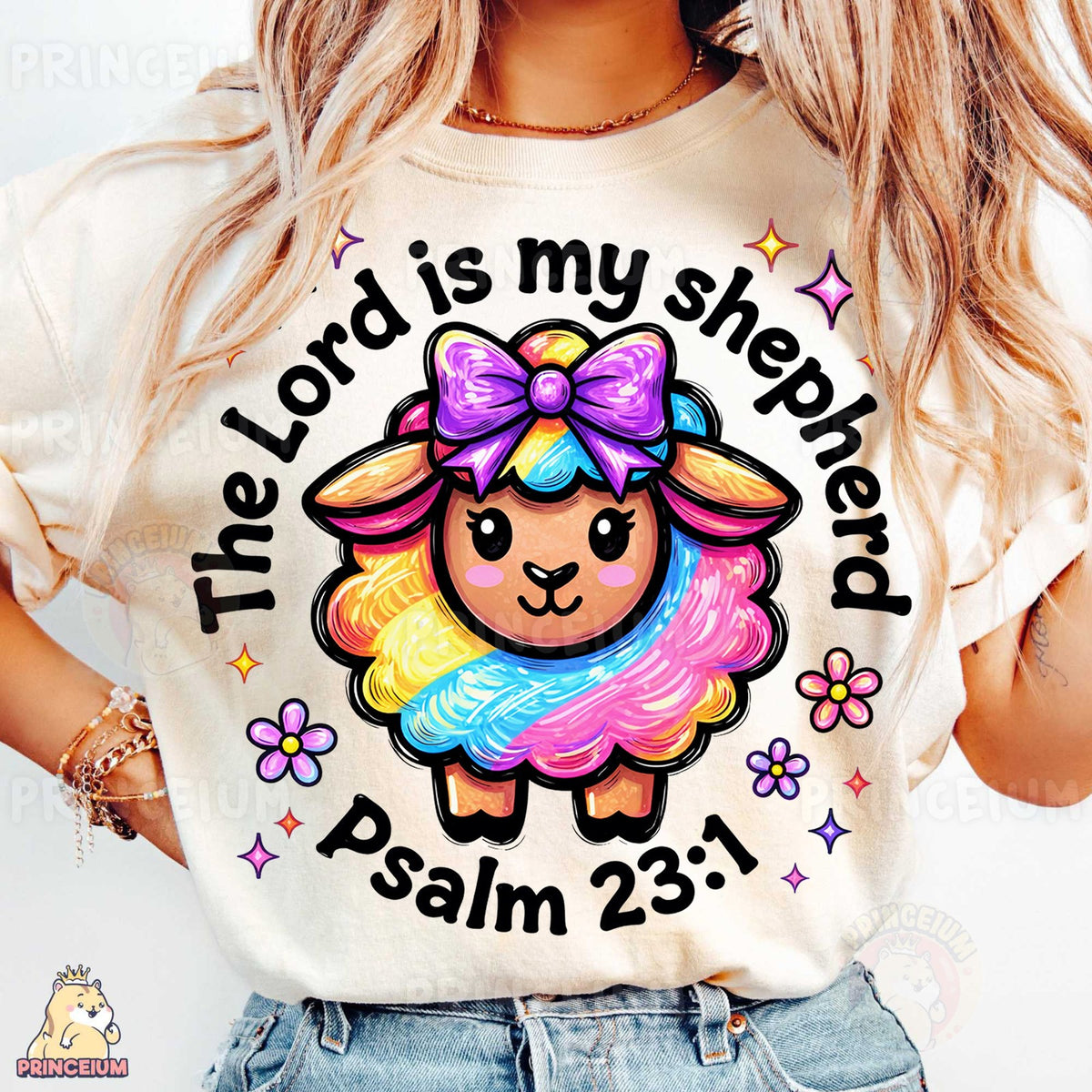 Rainbow Sheep Psalm 23:1
